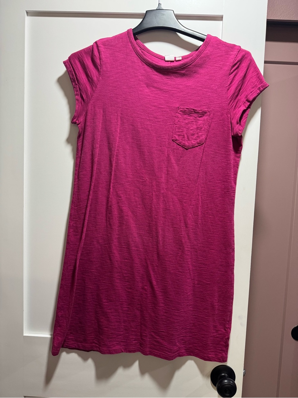 GAP Women’s Pink Short-Sleeve Pocket Tee Dress